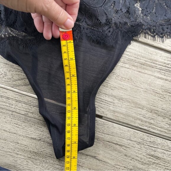 Adore Me Anushka G String Black Lace Bodysuit Womens Size XL NWT - Picture 7 of 7